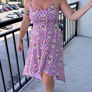 Colorful High-Low Dress